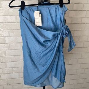 Zara jean wrap knee/over the knee skirt